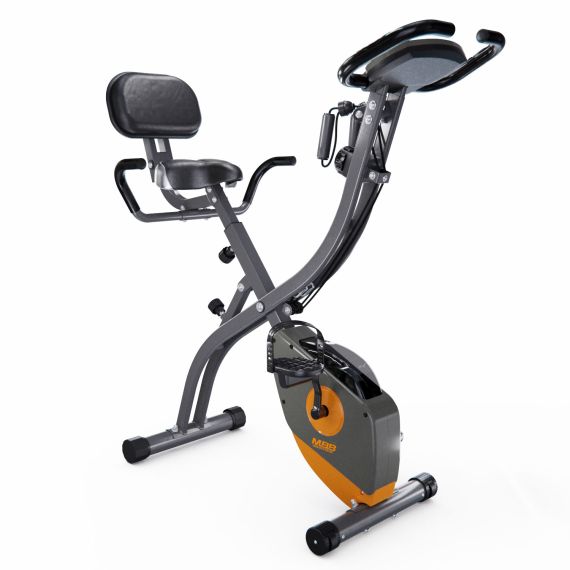 ВЕЛОТРЕНАЖЕР X-BIKE DFC MBB С ЭСПАНДЕРАМИ, СЕРО-ЖЕЛТЫЙ