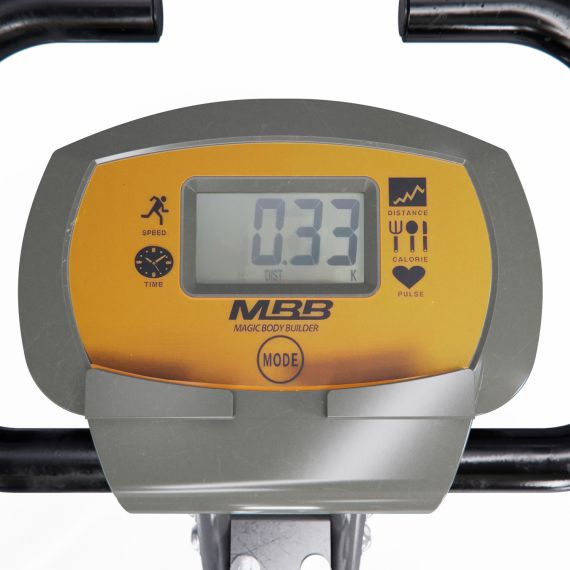 ВЕЛОТРЕНАЖЕР X-BIKE DFC MBB С ЭСПАНДЕРАМИ, СЕРО-ЖЕЛТЫЙ