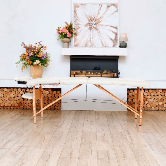 МАССАЖНЫЙ СТОЛ DFC NIRVANA RELAX, (OPTIMA)186 X 60 СМ, КРЕМОВЫЙ