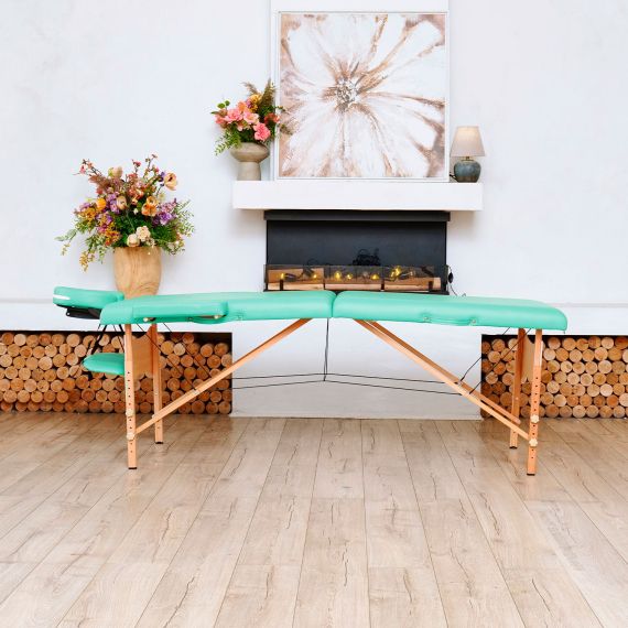 МАССАЖНЫЙ СТОЛ DFC NIRVANA RELAX, (OPTIMA) 186 X 60 СМ, ЗЕЛЁНЫЙ