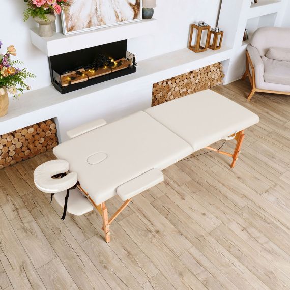 МАССАЖНЫЙ СТОЛ DFC NIRVANA RELAX, (OPTIMA)186 X 60 СМ, КРЕМОВЫЙ