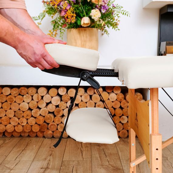 МАССАЖНЫЙ СТОЛ DFC NIRVANA RELAX, (OPTIMA)186 X 60 СМ, КРЕМОВЫЙ