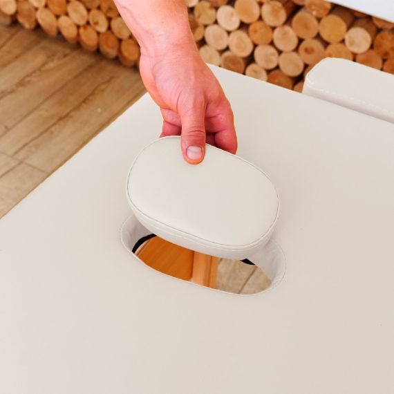 МАССАЖНЫЙ СТОЛ DFC NIRVANA RELAX, (OPTIMA)186 X 60 СМ, КРЕМОВЫЙ