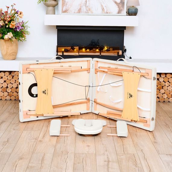 МАССАЖНЫЙ СТОЛ DFC NIRVANA RELAX, (OPTIMA)186 X 60 СМ, КРЕМОВЫЙ