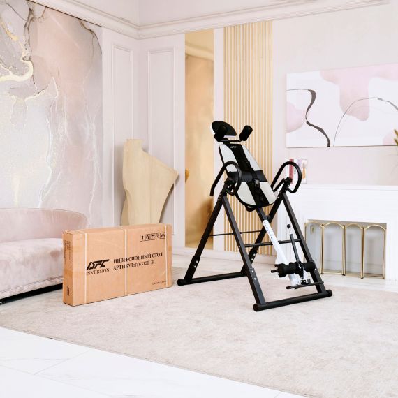 ИНВЕРСИОННЫЙ СТОЛ СКЛАДНОЙ DFC STYLE БЕЛЫЙ, U-ОБРАЗНЫЙ ФИКСАТОР