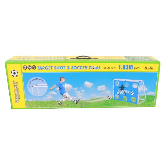 ВОРОТА ИГРОВЫЕ DFC 6FT С СЕТКОЙ-МИШЕНЬЮ GOAL183T