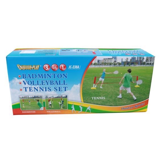 НАБОР ДЕТСКИЙ DFC ДЛЯ ИГРЫ В БАДМИНТОН, ВОЛЕЙБОЛ И ТЕННИС GOAL238A