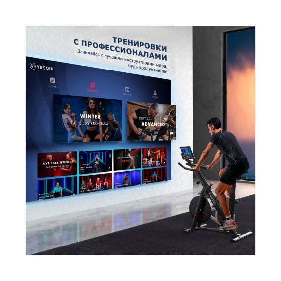 ВЕЛОТРЕНАЖЕР YESOUL SMART SPINNING BIKE V1 PLUSE БЕЛЫЙ