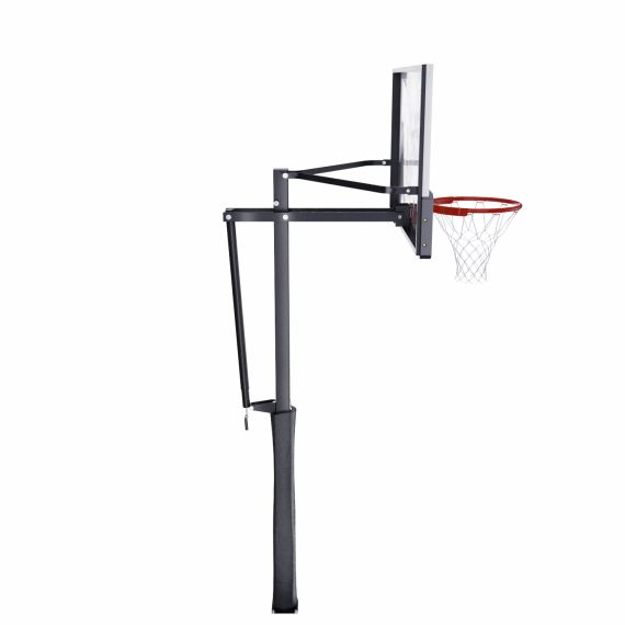 УСИЛЕННАЯ БАСКЕТБОЛЬНАЯ СТАЦИОНАРНАЯ СТОЙКА DFC ING 54" / ЗАКАЛЕННОЕ СТЕКЛО