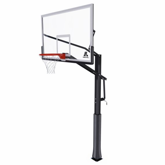 УСИЛЕННАЯ БАСКЕТБОЛЬНАЯ СТАЦИОНАРНАЯ СТОЙКА DFC ING 72" / ЗАКАЛЕННОЕ СТЕКЛО