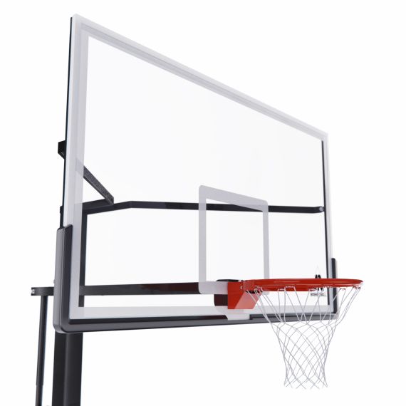 УСИЛЕННАЯ БАСКЕТБОЛЬНАЯ СТАЦИОНАРНАЯ СТОЙКА DFC ING 72" / ЗАКАЛЕННОЕ СТЕКЛО
