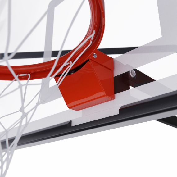 УСИЛЕННАЯ БАСКЕТБОЛЬНАЯ СТАЦИОНАРНАЯ СТОЙКА DFC ING 72" / ЗАКАЛЕННОЕ СТЕКЛО