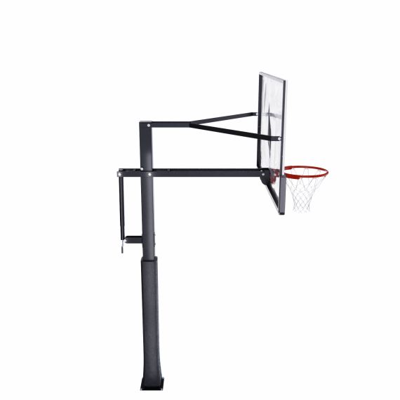 УСИЛЕННАЯ БАСКЕТБОЛЬНАЯ СТАЦИОНАРНАЯ СТОЙКА DFC ING 72" / ЗАКАЛЕННОЕ СТЕКЛО