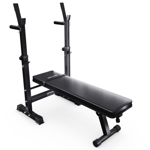 УСИЛЕННАЯ СКАМЬЯ СО СТОЙКАМИ ПОД ШТАНГУ DFC MELKIN