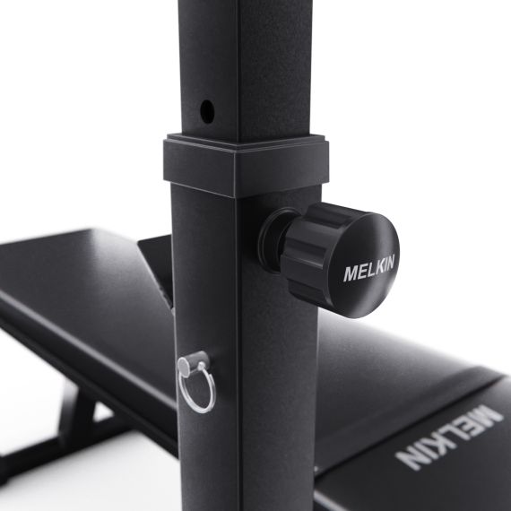 УСИЛЕННАЯ СКАМЬЯ СО СТОЙКАМИ ПОД ШТАНГУ DFC MELKIN