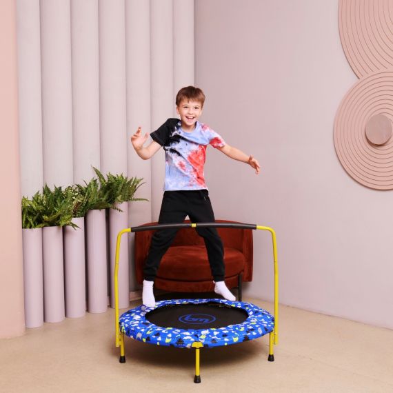 БАТУТ С ПОРУЧНЕМ DFC BOUNCE MASTER 36" DINO