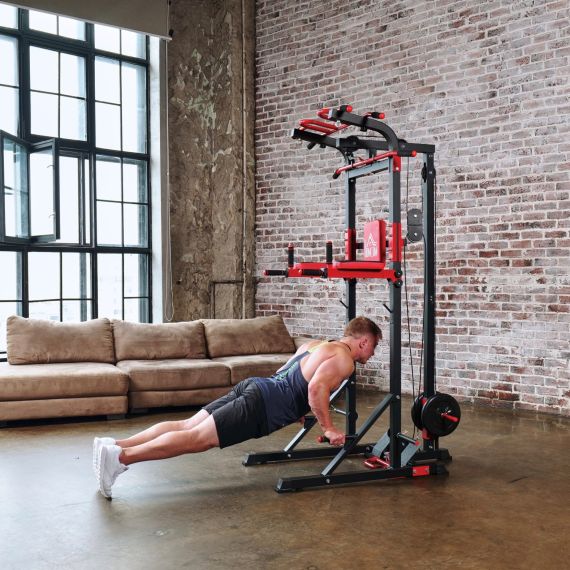 ТУРНИК-БРУСЬЯ, ТЯГА СВЕРХУ  DFC HOMEGYM HOMCOM