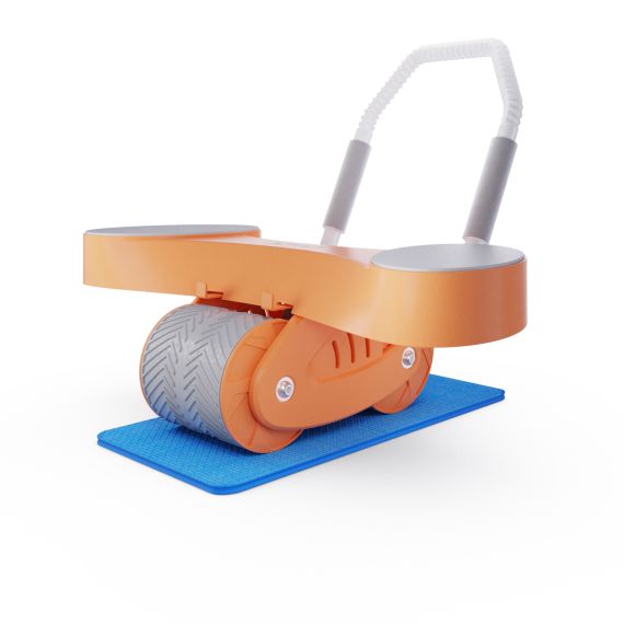 ТРЕНАЖЁР ДЛЯ ПРЕССА AB ROLLER SND ОРАНЖЕВЫЙ С КОВРИКОМ 34 Х 17 X 0.6 CМ