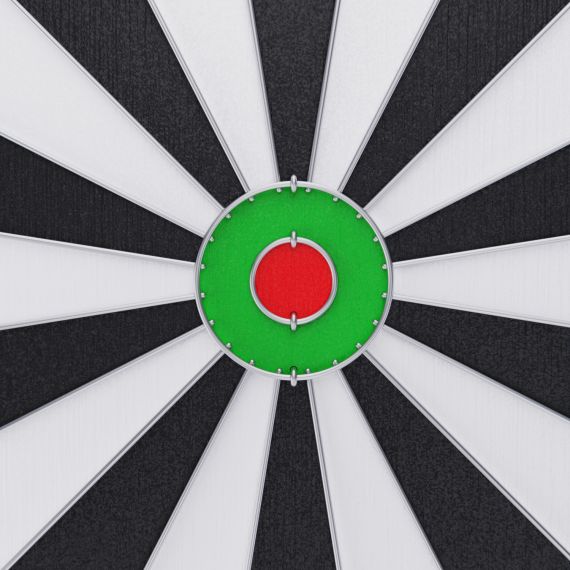 ДАРТС DFC ДВУСТОРОННИЙ 45 СМ, 6 ДРОТИКОВ