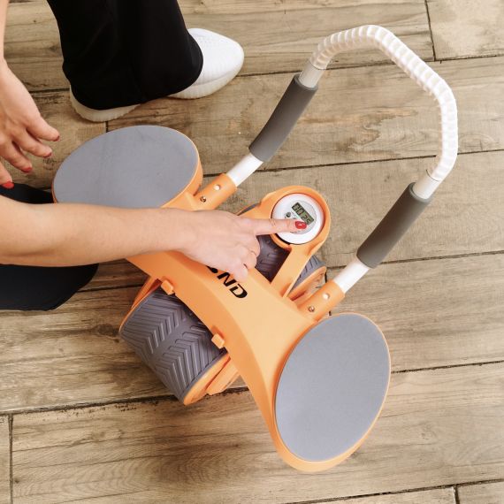 ТРЕНАЖЁР ДЛЯ ПРЕССА AB ROLLER SND ОРАНЖЕВЫЙ С КОВРИКОМ 34 Х 17 X 0.6 CМ