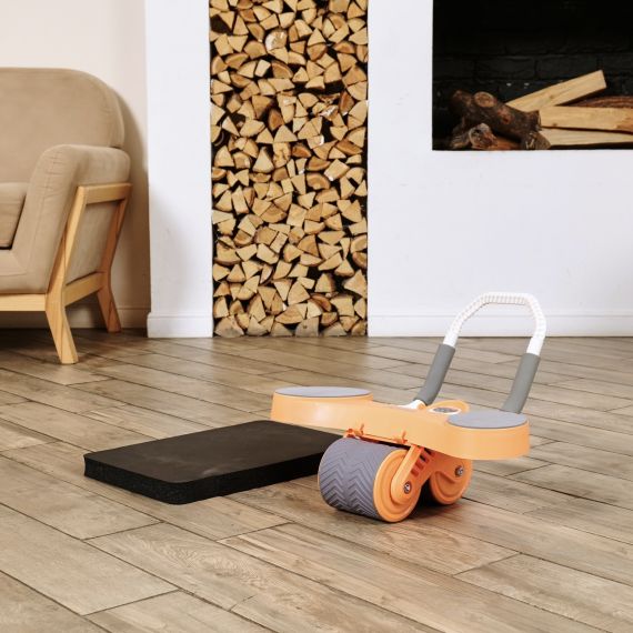 ТРЕНАЖЁР ДЛЯ ПРЕССА AB ROLLER SND ОРАНЖЕВЫЙ С КОВРИКОМ 45 Х 30 X 3.5 CМ
