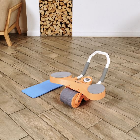 ТРЕНАЖЁР ДЛЯ ПРЕССА AB ROLLER SND ОРАНЖЕВЫЙ С КОВРИКОМ 34 Х 17 X 0.6 CМ