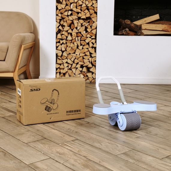 ТРЕНАЖЁР ДЛЯ ПРЕССА AB ROLLER SND ГОЛУБОЙ С КОВРИКОМ 34 Х 17 X 0.6 CМ