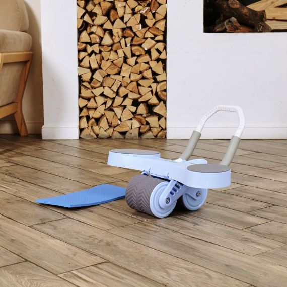 ТРЕНАЖЁР ДЛЯ ПРЕССА AB ROLLER SND ГОЛУБОЙ С КОВРИКОМ 34 Х 17 X 0.6 CМ