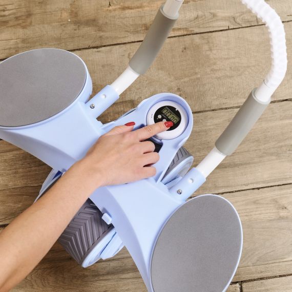 ТРЕНАЖЁР ДЛЯ ПРЕССА AB ROLLER SND ГОЛУБОЙ С КОВРИКОМ 34 Х 17 X 0.6 CМ