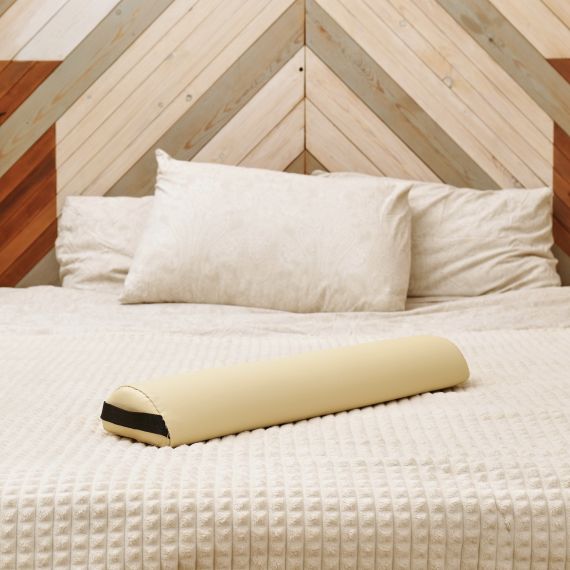 ВАЛИК ДЛЯ МАССАЖА ПОЛУКРУГЛЫЙ, БЕЖЕВЫЙ