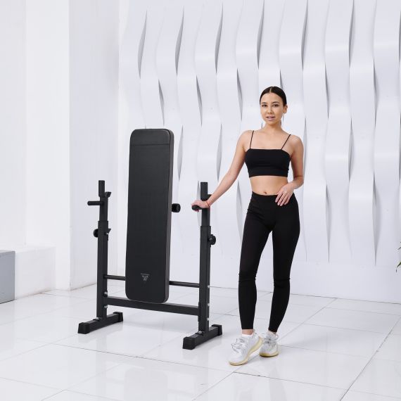 СКАМЬЯ СО СТОЙКАМИ ПОД ШТАНГУ DFC D6453L