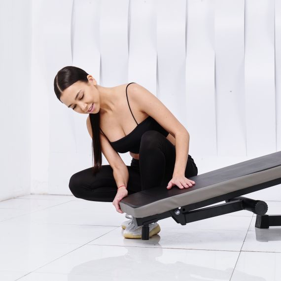 СКАМЬЯ СО СТОЙКАМИ ПОД ШТАНГУ DFC D6453L