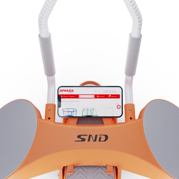 ТРЕНАЖЁР ДЛЯ ПРЕССА AB ROLLER SND ОРАНЖЕВЫЙ С КОВРИКОМ 34 Х 17 X 0.6 CМ