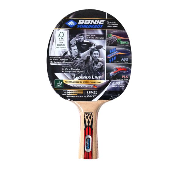 НАБОР DONIC LEGENDS 900  (2 РАКЕТКИ, 3 МЯЧА CHAMPION 3* 40+, ЧЕХОЛ)