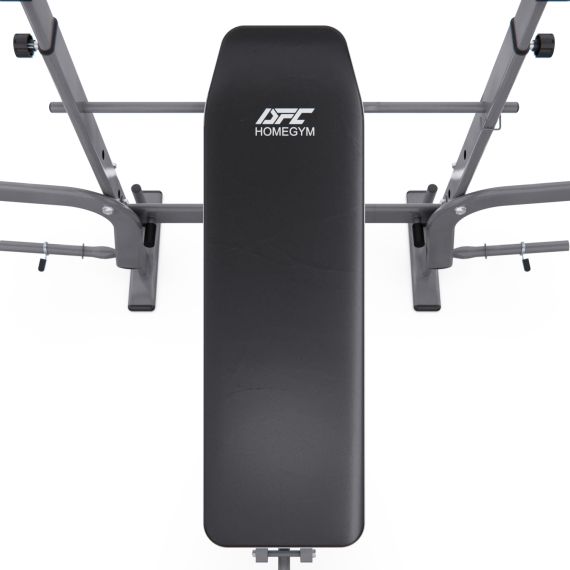 СКАМЬЯ СО СТОЙКАМИ ПОД ШТАНГУ DFC D702 PRO ШИРОКИЙ ХВАТ, С ПАРТОЙ ДЛЯ БИЦЕПСА