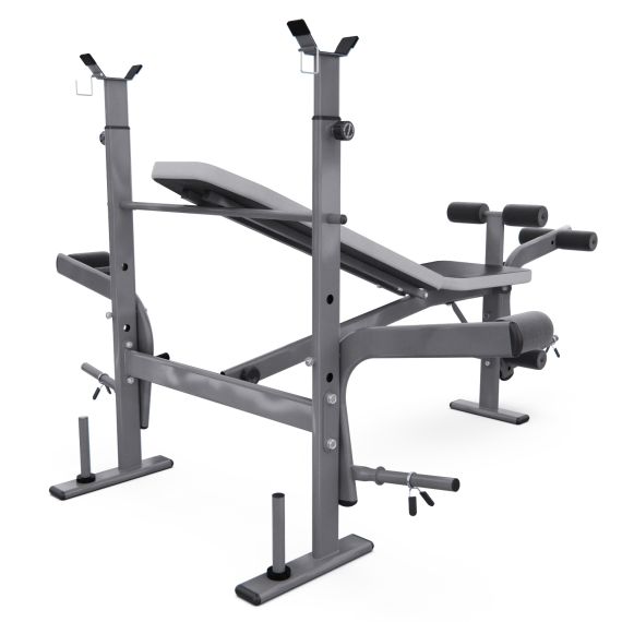 СКАМЬЯ СО СТОЙКАМИ ПОД ШТАНГУ DFC D702 PRO ШИРОКИЙ ХВАТ