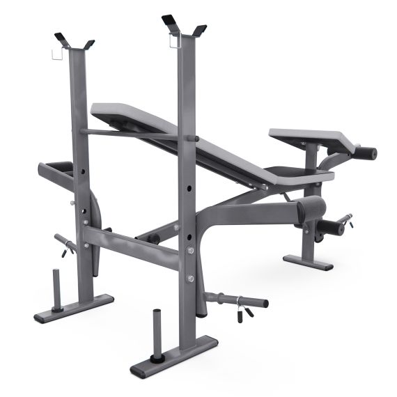 СКАМЬЯ СО СТОЙКАМИ ПОД ШТАНГУ DFC D703 PRO С ПАРТОЙ ДЛЯ БИЦЕПСА