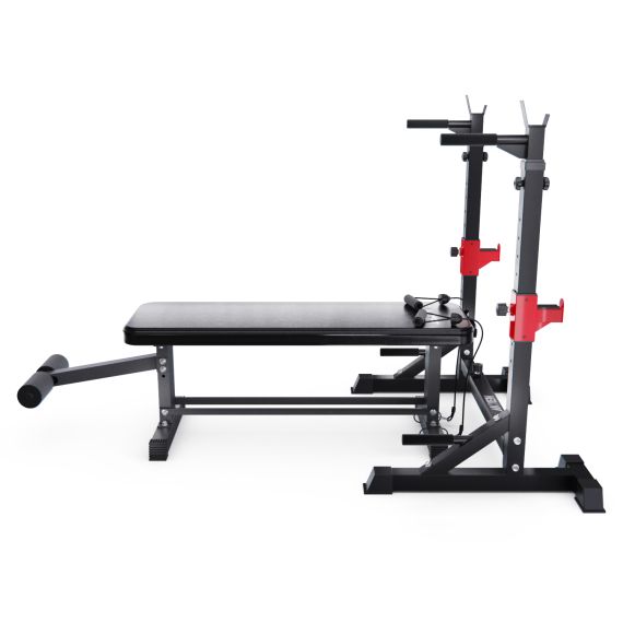 ПРЯМАЯ СКАМЬЯ СО СТОЙКАМИ ПОД ШТАНГУ DFC AKYEN