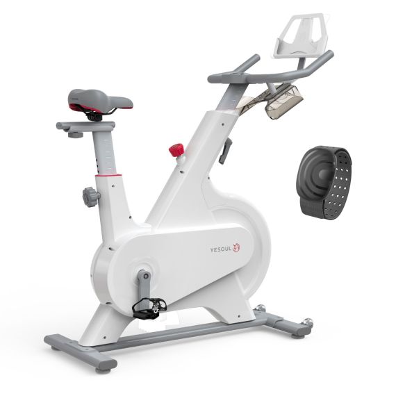 ВЕЛОТРЕНАЖЕР YESOUL SMART M1 WHITE С ПУЛЬСОМЕТРОМ
