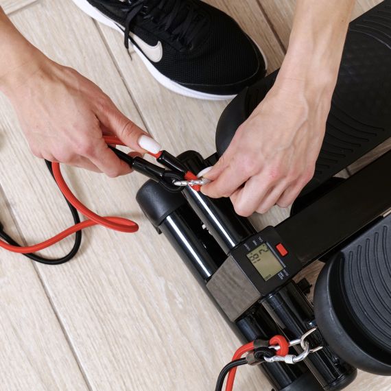 СТЕППЕР DFC CURSOR ЧЁРНЫЙ С ЭСПАНДЕРАМИ