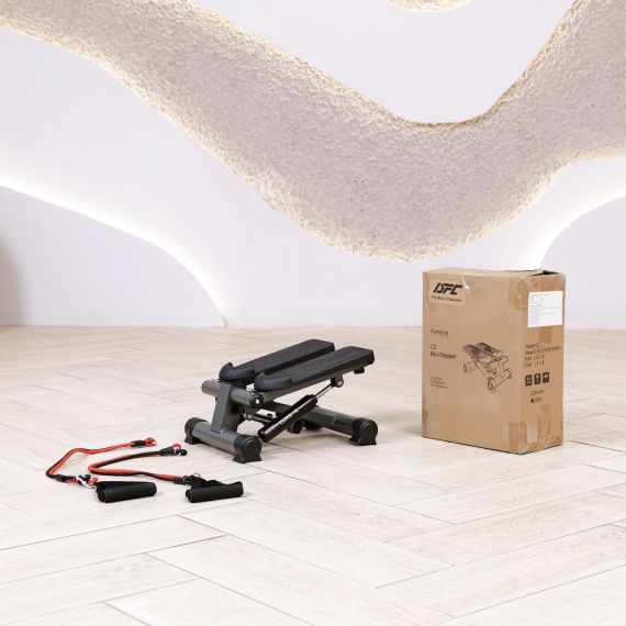 СТЕППЕР DFC CURSOR СЕРЫЙ С ЭСПАНДЕРАМИ