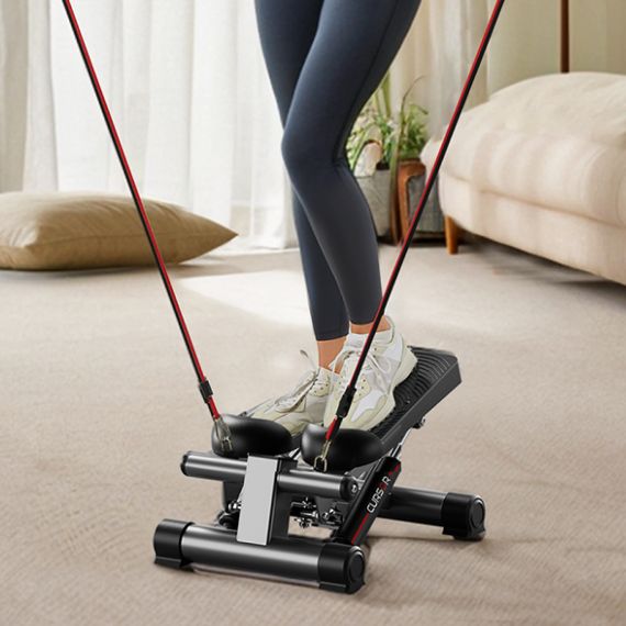 СТЕППЕР DFC CURSOR СЕРЫЙ С ЭСПАНДЕРАМИ