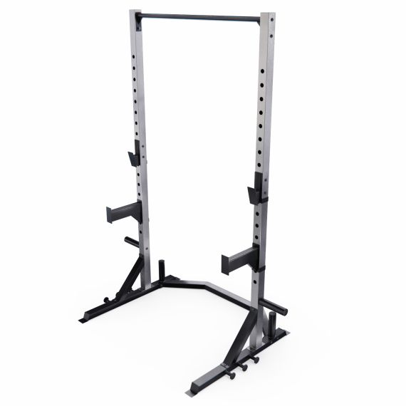 СИЛОВАЯ СТОЙКА ДЛЯ ПРИСЕДАНИЙ СО ШТАНГОЙ DFC CAP , СЕРАЯ