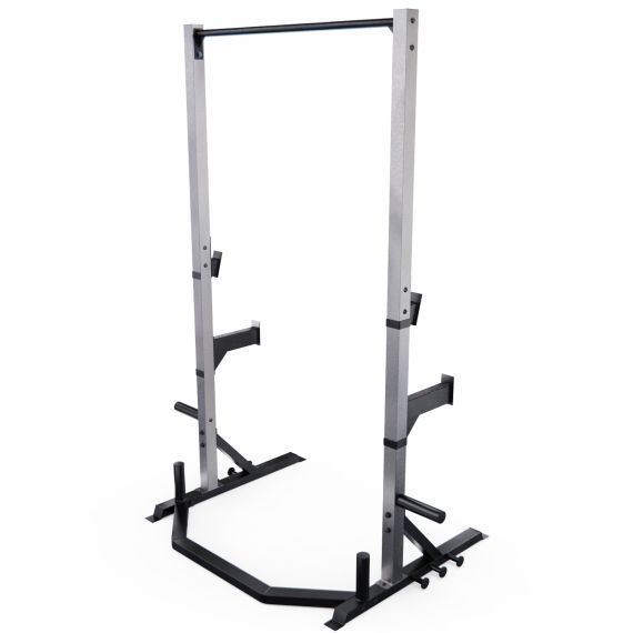 СИЛОВАЯ СТОЙКА ДЛЯ ПРИСЕДАНИЙ СО ШТАНГОЙ DFC CAP , СЕРАЯ