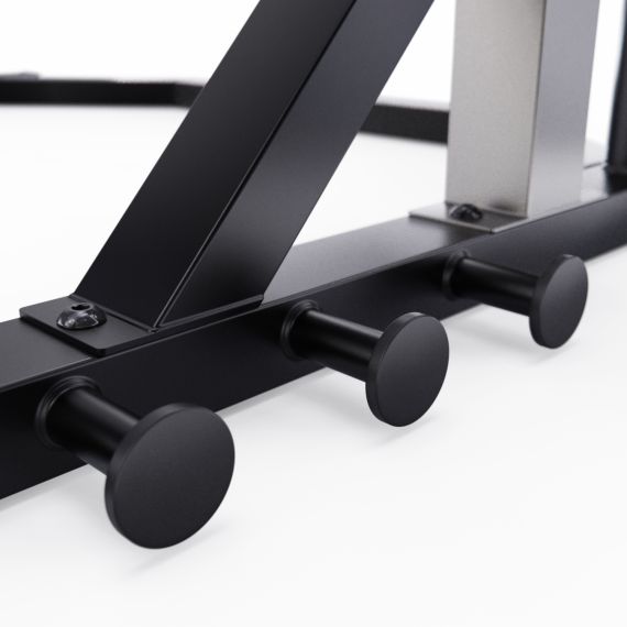 СИЛОВАЯ СТОЙКА ДЛЯ ПРИСЕДАНИЙ СО ШТАНГОЙ DFC CAP , СЕРАЯ