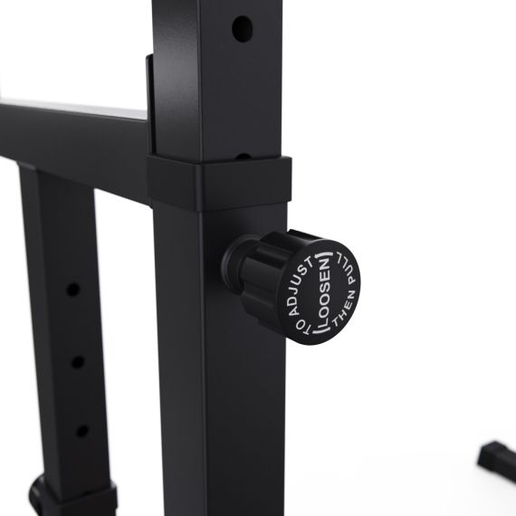 СТОЙКА ДЛЯ ШТАНГИ С ПОДСТРАХОВКОЙ DFC Y-GYM TF-63, С УПОРАМИ ДЛЯ ОТЖИМАНИЙ