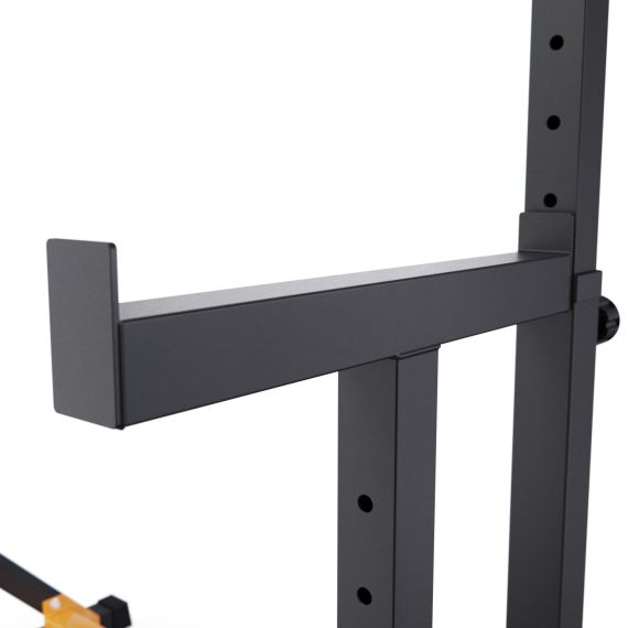 СТОЙКА ДЛЯ ШТАНГИ С ПОДСТРАХОВКОЙ DFC Y-GYM TF-63, С УПОРАМИ ДЛЯ ОТЖИМАНИЙ