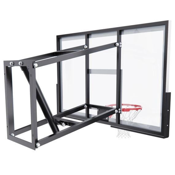 БАСКЕТБОЛЬНЫЙ ЩИТ DFC СО СЪЁМНЫМ РЕГУЛЯТОРОМ ВЫСОТЫ, СТЕКЛО 6 ММ, 136 Х 80 СМ