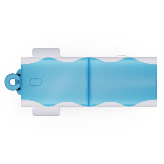 МАССАЖНЫЙ СТОЛ DFC NIRVANA ELEGANT, 186 X 70 СМ, ТОЛЩИНА 5 СМ, БЕЛО-ГОЛУБОЙ