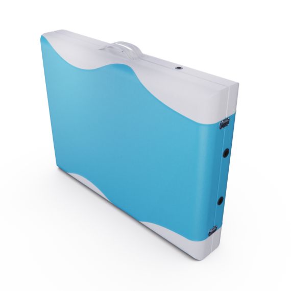 МАССАЖНЫЙ СТОЛ DFC NIRVANA ELEGANT, 186 X 70 СМ, ТОЛЩИНА 5 СМ, БЕЛО-ГОЛУБОЙ